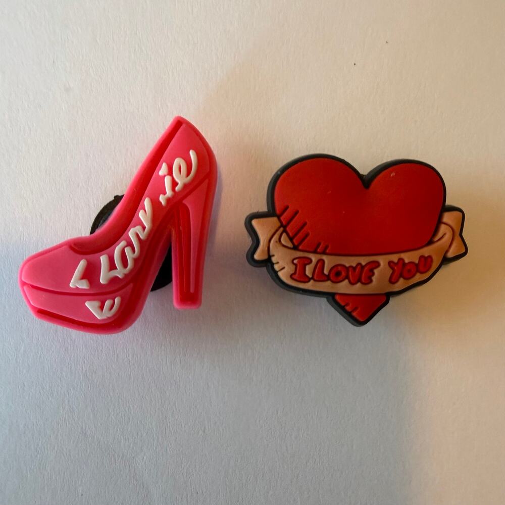Bogg Bag Bits, Charms, Set of 2 Love, New No Tags